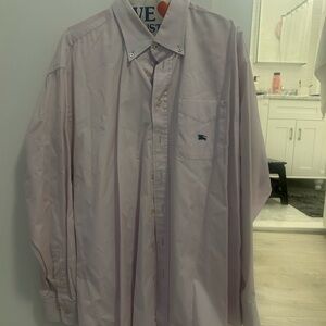 Burberry Men's Lavender Dress Shirt